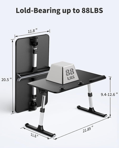 Laptop Desk for Bed, Height & Angle Adjustable Laptop Stand for Bed,